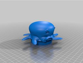 octopus teapot lid cute 3d print model - Mito3D