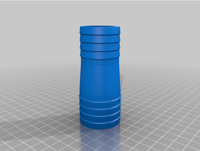 1-1 2in 4in hose reducer customized 3d print model - Mito3D