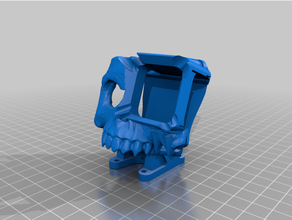 cl1 gopro hero 7 skull mount 20 degree 3d print model - Mito3D
