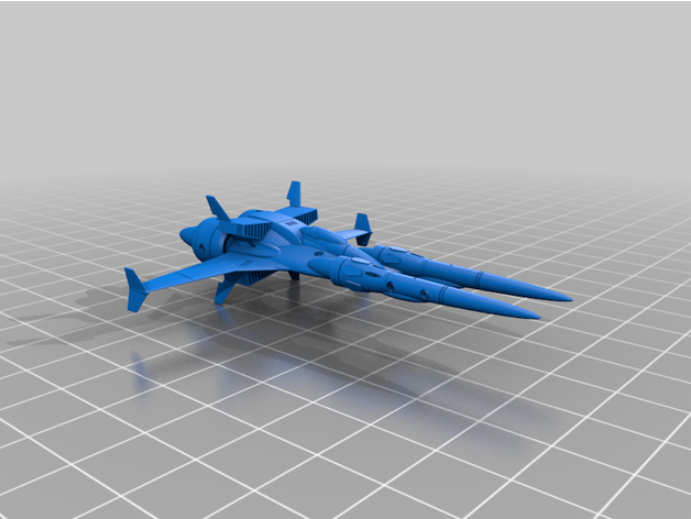starfighter p-19 skyrazor 3D print model - Mito3D