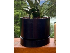 flower pot built-in drip tray - smooth drip tray flowerpot flower pot planter planters planters pot
