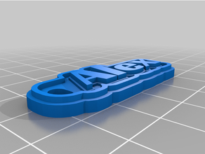 Alex anahtarlık 3d print model - Mito3D