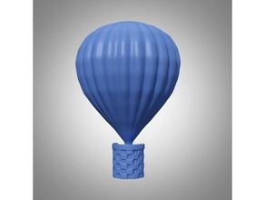 hot air balloon magnet model 3d print model - Mito3D