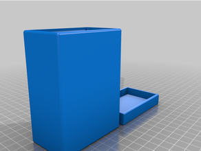 sencillo tarjeta caso funda fricción ajuste tapa mtg caja 3d print model - Mito3D