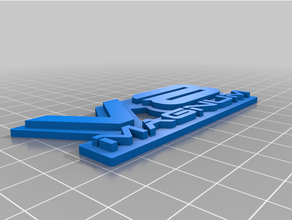 v8 magnum badge dakota dodge ram 3d print model - Mito3D
