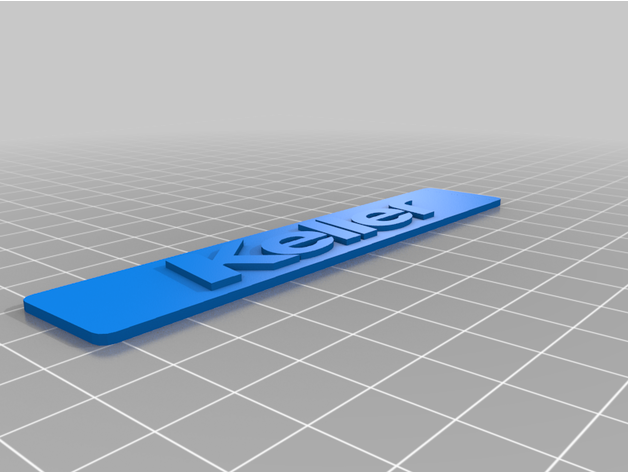 placa zamanlar para Carter Keller 65 3D print model - Mito3D