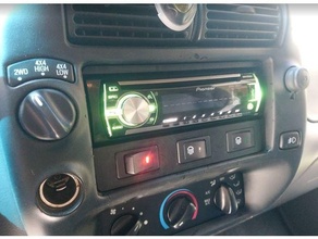 guado esploratore ranger single din aftermarket stereo trim amplificatore macchina Audio pioniere ricevitore camion 3d print model - Mito3D