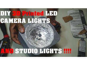 diy 3d printed led camera lights studio 3d print model - Mito3D