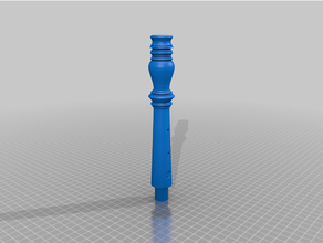 baroque oboe joined upper joints 3d print model - Mito3D