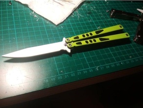 Balisong borboleta faca legais Balisongknife canivetes legal gadget aparelhos 3d print model - Mito3D
