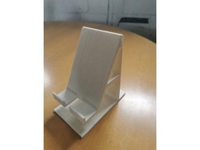 desk phone holder desktop stand smartphone 3d print model - Mito3D