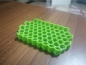 honeycomb soap dish 3d print model - Mito3D