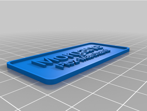 angepasst Etikett 3d print model - Mito3D