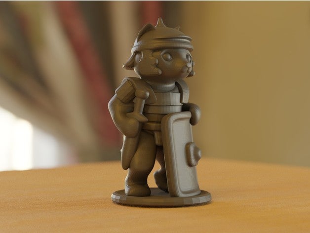 roman soldier cat 3D print model - Mito3D