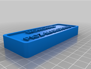 customized licence plate remix 3d print model - Mito3D