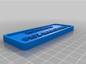 plak Morgan özelleştirilmiş 3d print model - Mito3D