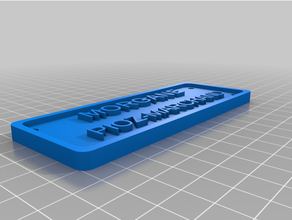 placa Morgan personalizado 3d print model - Mito3D