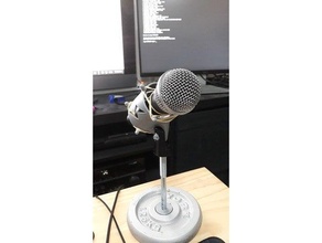 microfone choque monte audio 3d print model - Mito3D
