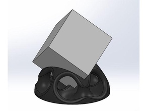 cube display stand base dice die fancy organtic rubik rubiks tungston 3d print model - Mito3D
