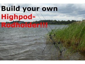 highpod reposapiés extremo taza pescar pesca carpa varilla soporte aire libre 3d print model - Mito3D