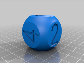 customized n-sided die 3d print model - Mito3D