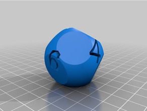 customized n-sided die 3d print model - Mito3D