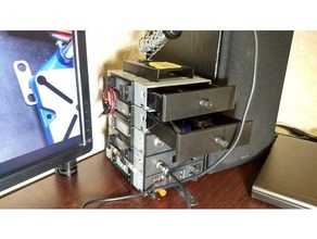 cassete caixa cd rom habitação cdrom 3d print model - Mito3D
