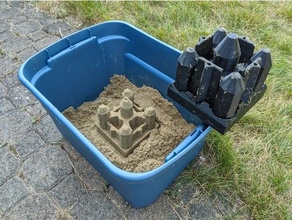 sand castle mold 3d print model - Mito3D