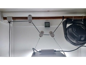 light pulley hydro hydroponics suspension 3d print model - Mito3D