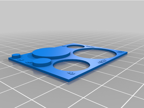 lenght hole diameter calibration v2 3d print model - Mito3D