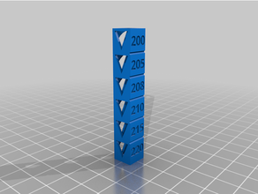 angepasst temp Kalibrierung Turm 3d print model - Mito3D