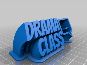 drama etiqueta 3d print model - Mito3D