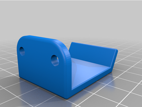drawer door handle plain clean design 3d print model - Mito3D