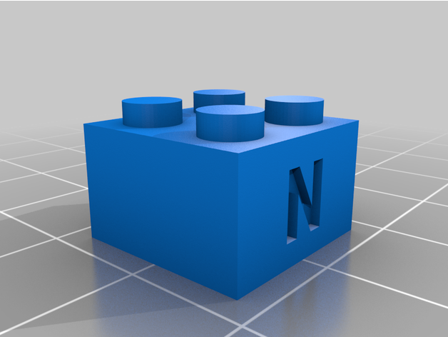 personalizado Lego 2x2 3D print model - Mito3D