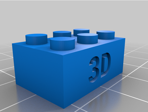 customized lego x2 3d 3d print model - Mito3D