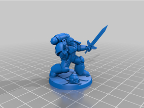 space army boss guy 40k warhammer 3d print model - Mito3D