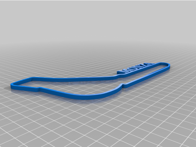 Monza Piste 3D print model - Mito3D