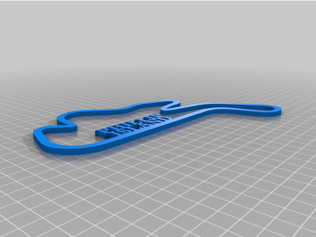 phillip island track 3D print model - Mito3D