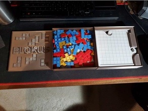 Blokus viaggio taglia tavola gioco Astuccio guaina 3d print model - Mito3D