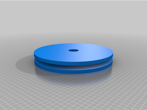 personalizado paramétrico v belt polia rolo 3d print model - Mito3D