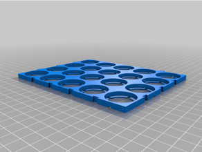 customized li-ion battery tray pack 3d print model - Mito3D