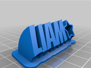 liam personalizado 3d print model - Mito3D