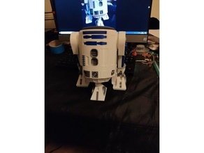 screen accurate r2d2 alexa echo dot 3 dock knickohr version - print colours seperately amazon astromech droid r2 robot starwars star wars 3d print model - Mito3D