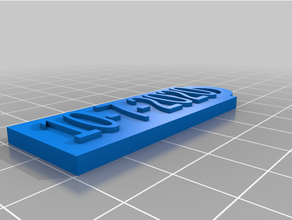 özelleştirilmiş basit fob 3d print model - Mito3D