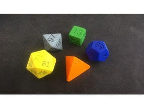 transitive platonic prime dice non-transitive solid solids polyhedra 3d print model - Mito3D