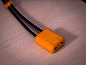doble audio extensión recinto cable acortar administración accesorios extensor 3d print model - Mito3D