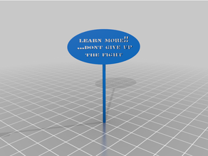 learn dont fight 3d print model - Mito3D