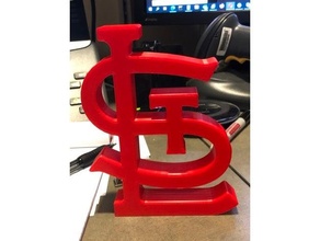 st Luis cardenales logo escritorio monitor béisbol San Louis stl 3d print model - Mito3D