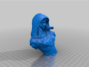 estatua nocturno pergaminos línea 3d print model - Mito3D
