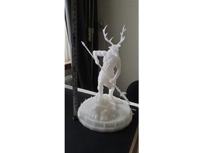 hircine statue aîné parchemins daedric Jeux oubli Skyrim vidéo Jeu 3d print model - Mito3D